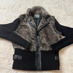Rare Y2K Charlotte Russe faux fur jacket large